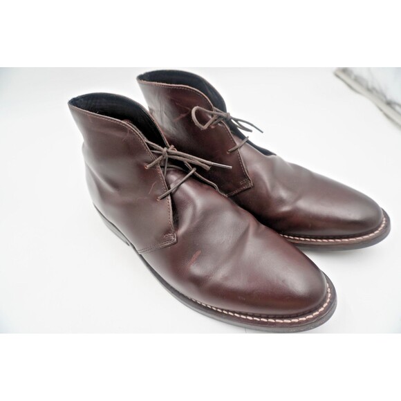Thursday Boot Co. Men's Scout Chukka Brown Leather Ankle Handmade Boots Size 12 - Picture 4 of 8